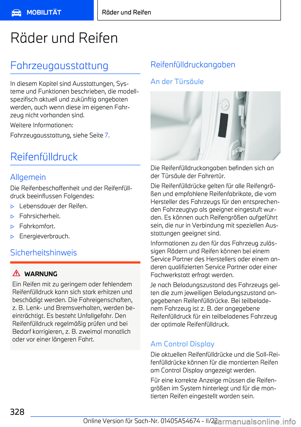 BMW I4 2022  Betriebsanleitungen (in German) R