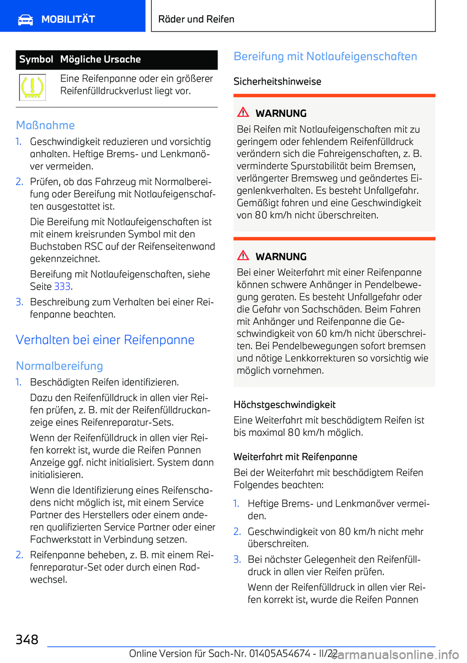 BMW I4 2022  Betriebsanleitungen (in German) SymbolM