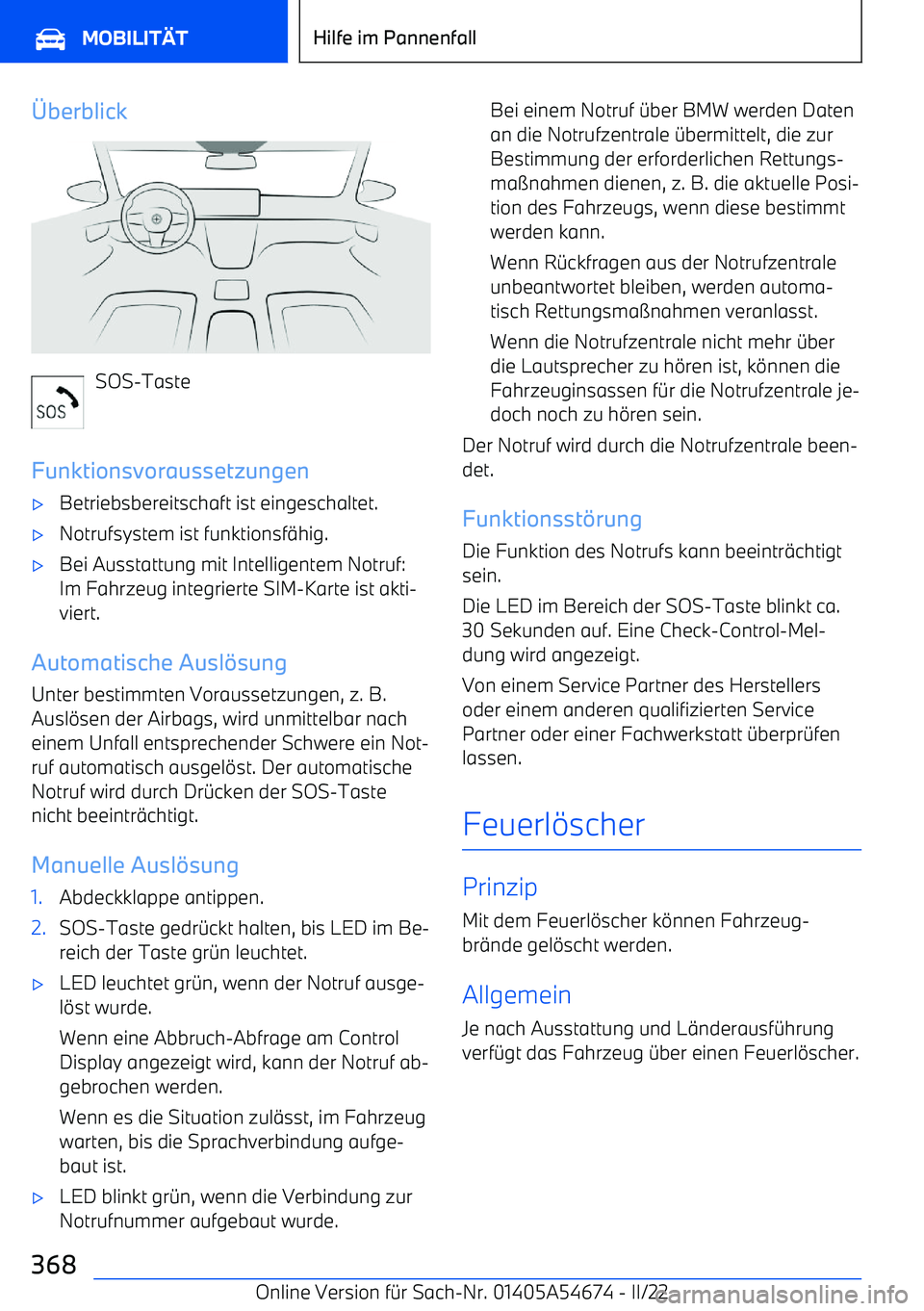 BMW I4 2022  Betriebsanleitungen (in German) 