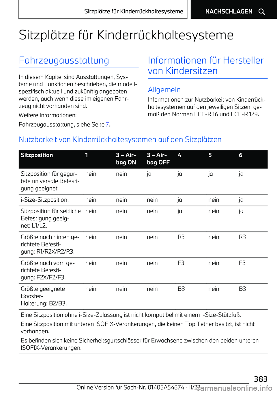BMW I4 2022  Betriebsanleitungen (in German) Sitzpl