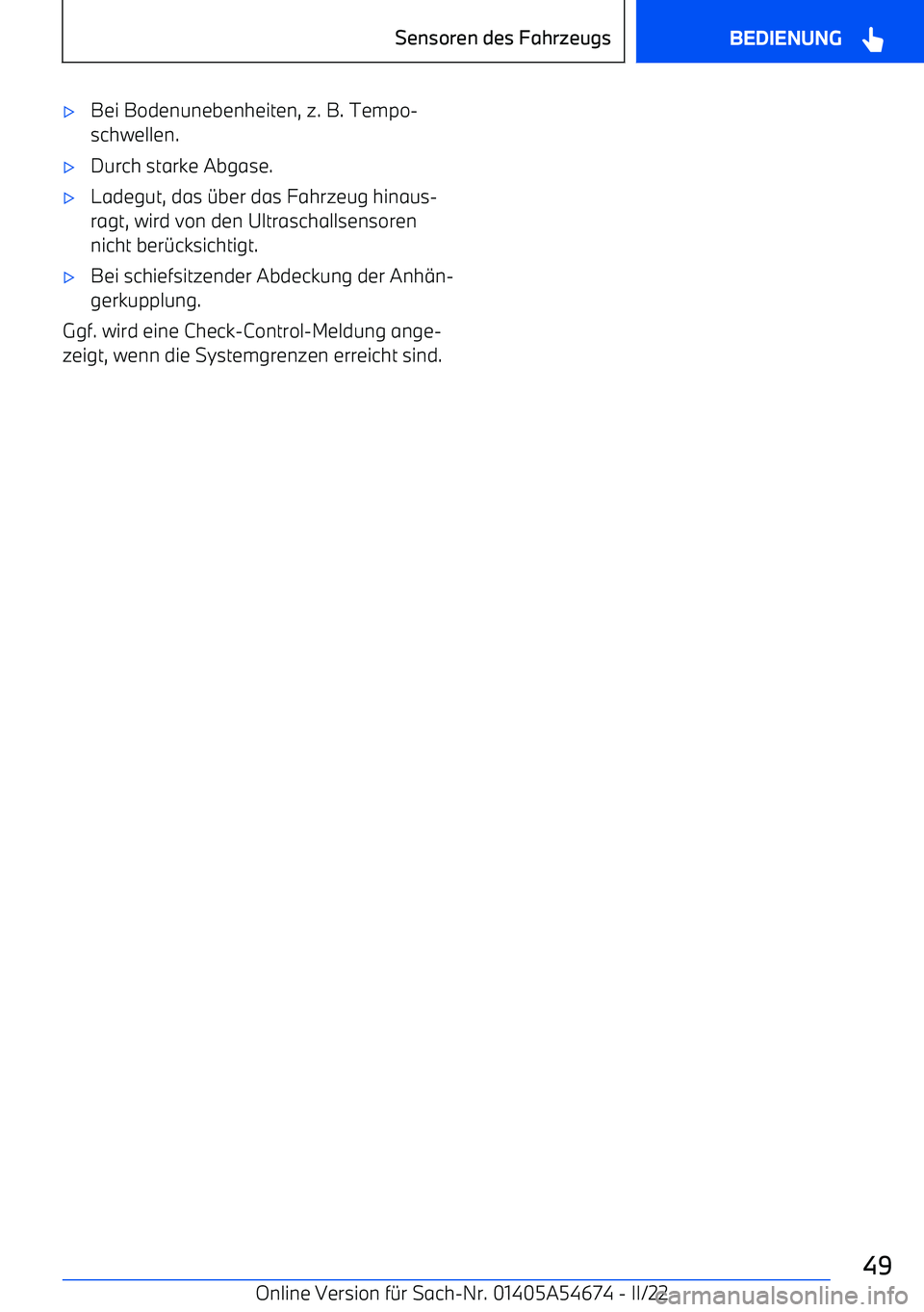 BMW I4 2022  Betriebsanleitungen (in German) 