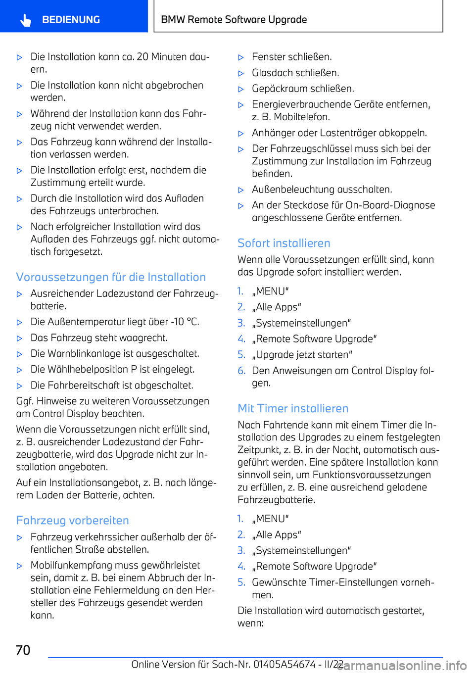 BMW I4 2022  Betriebsanleitungen (in German) 