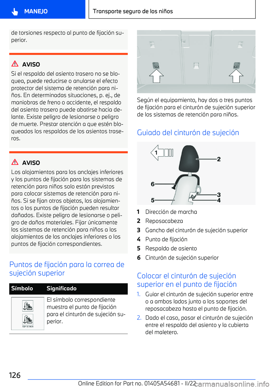 BMW I4 2022  Manuales de Empleo (in Spanish) de torsiones respecto al punto de fijaci