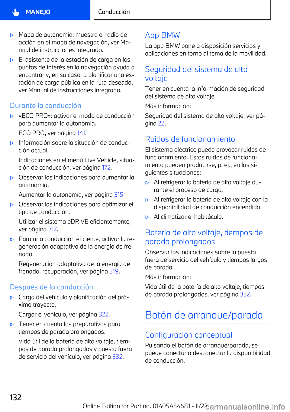 BMW I4 2022  Manuales de Empleo (in Spanish) 