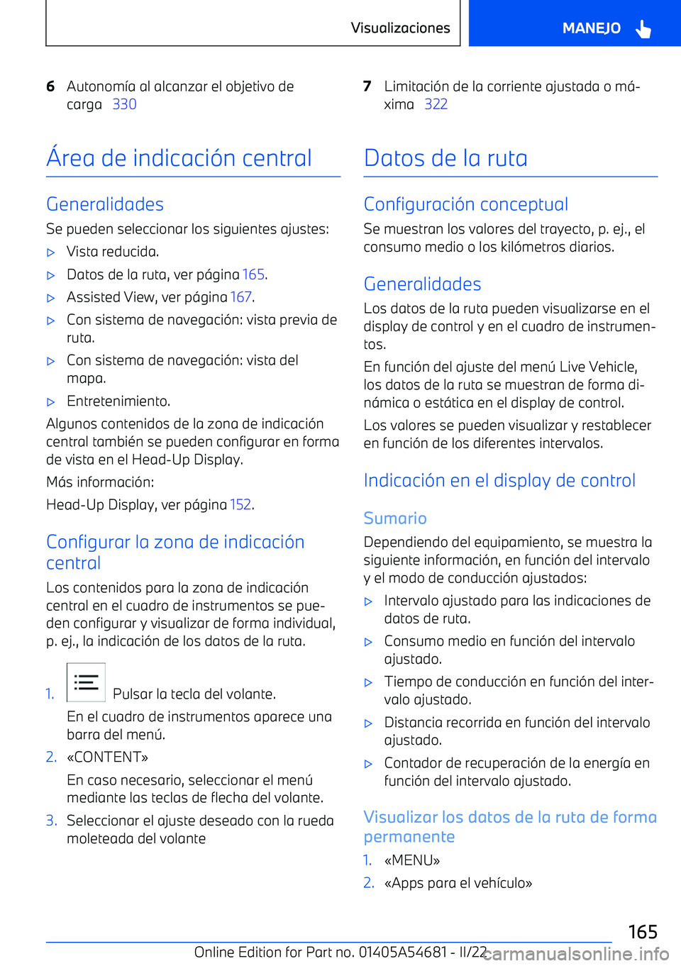 BMW I4 2022  Manuales de Empleo (in Spanish) 6Autonom