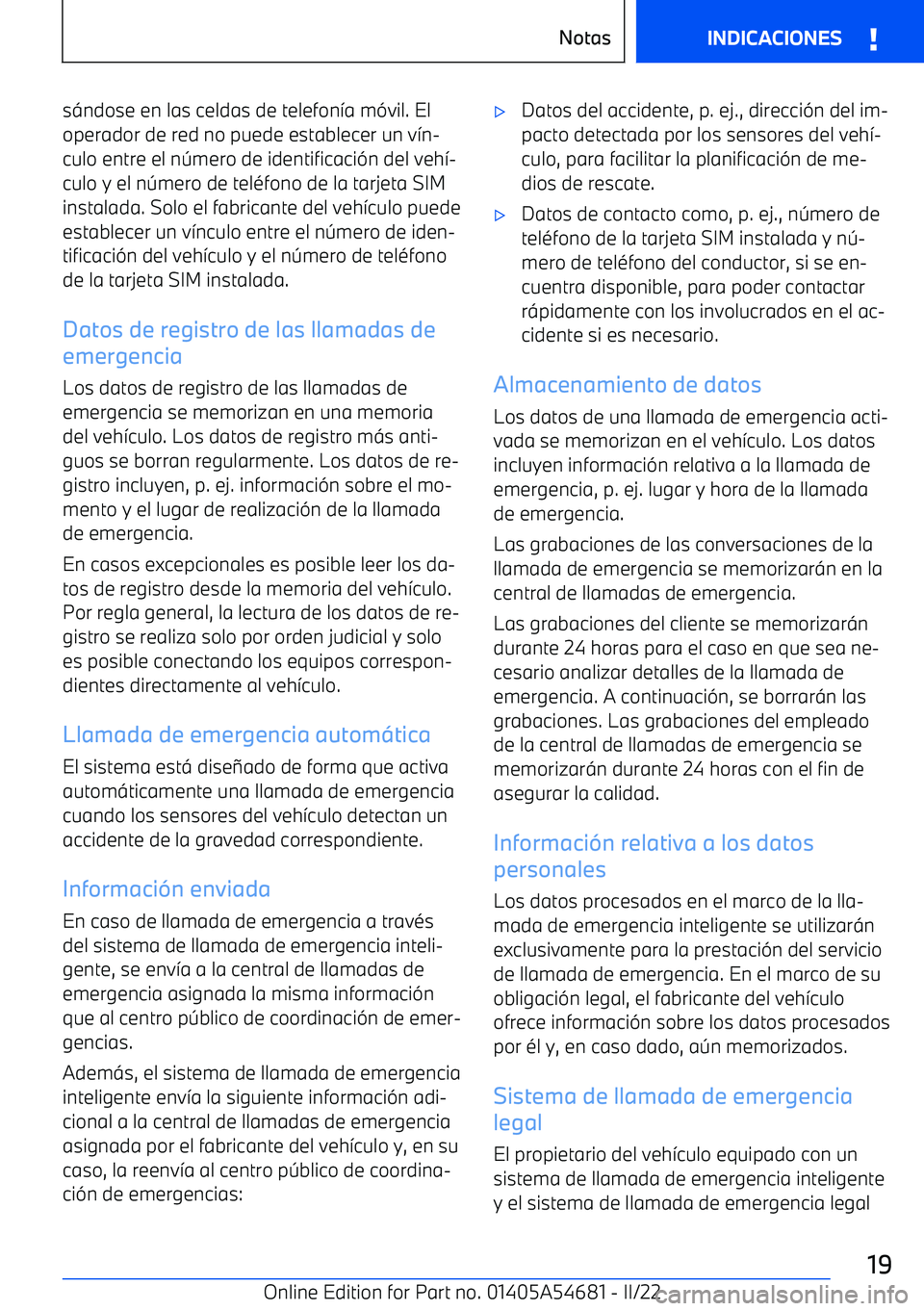 BMW I4 2022  Manuales de Empleo (in Spanish) s