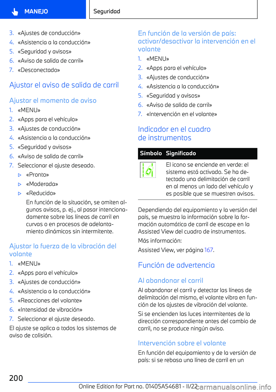 BMW I4 2022  Manuales de Empleo (in Spanish) 3.