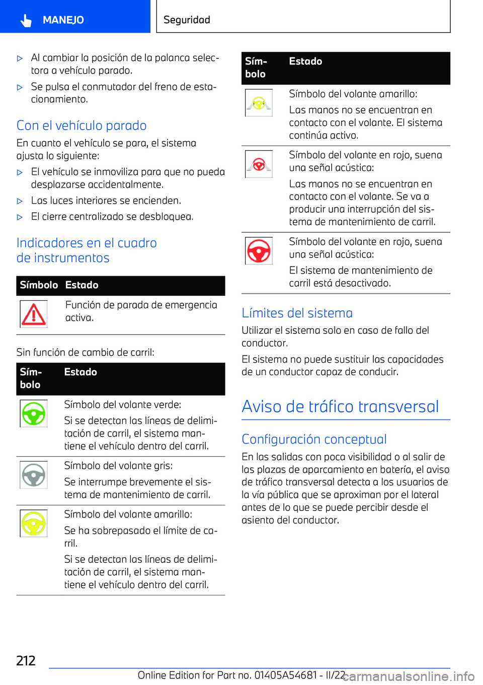 BMW I4 2022  Manuales de Empleo (in Spanish) 