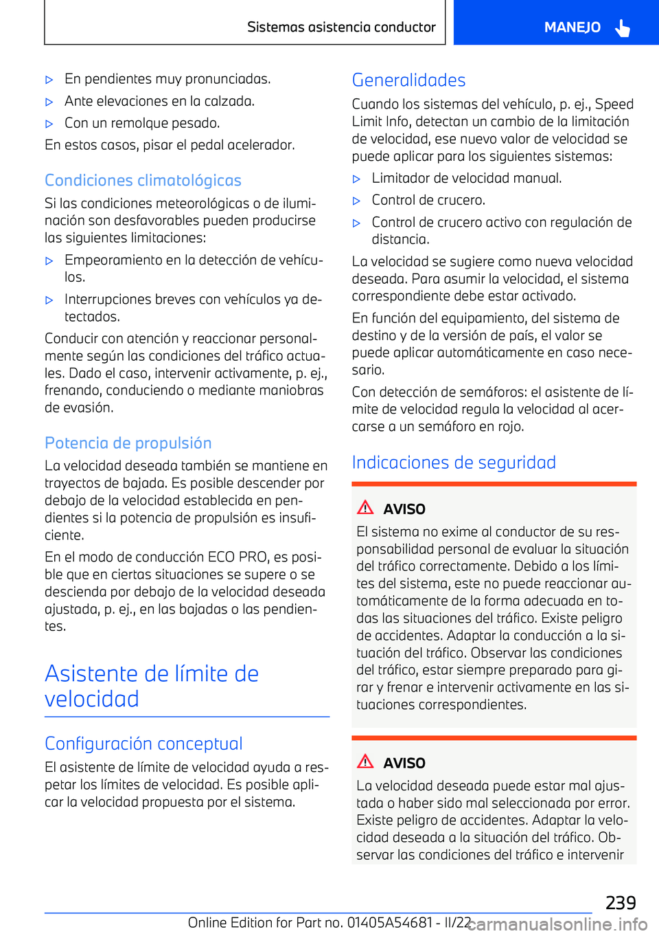 BMW I4 2022  Manuales de Empleo (in Spanish) 