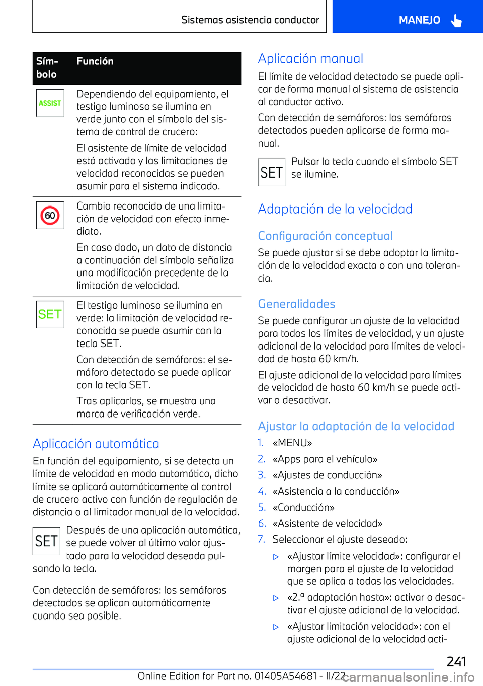 BMW I4 2022  Manuales de Empleo (in Spanish) S