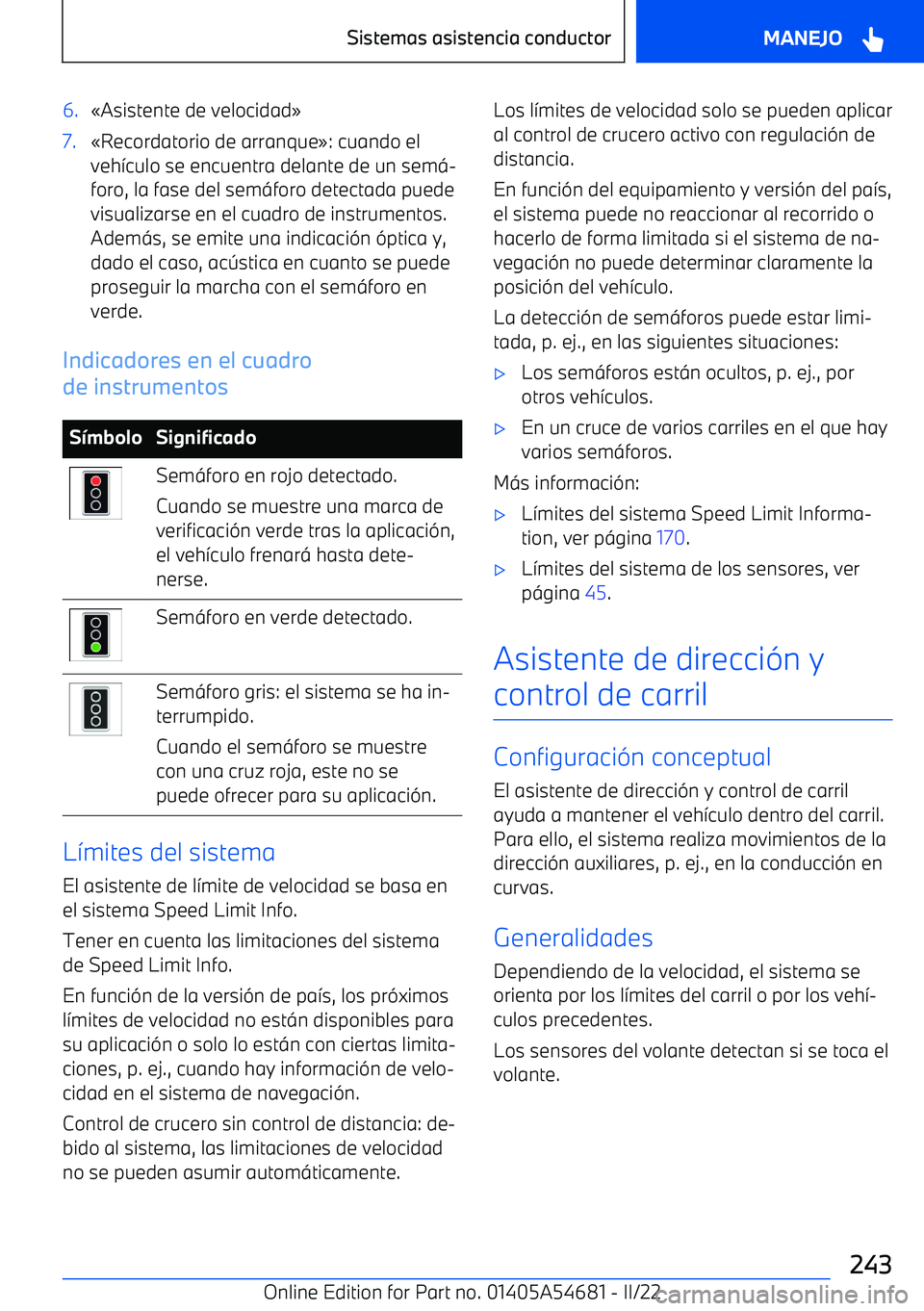 BMW I4 2022  Manuales de Empleo (in Spanish) 6.
