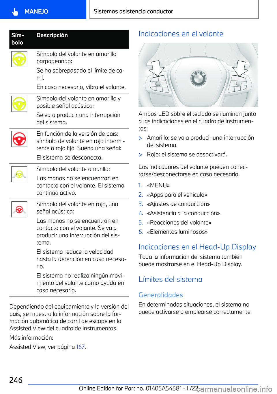 BMW I4 2022  Manuales de Empleo (in Spanish) S