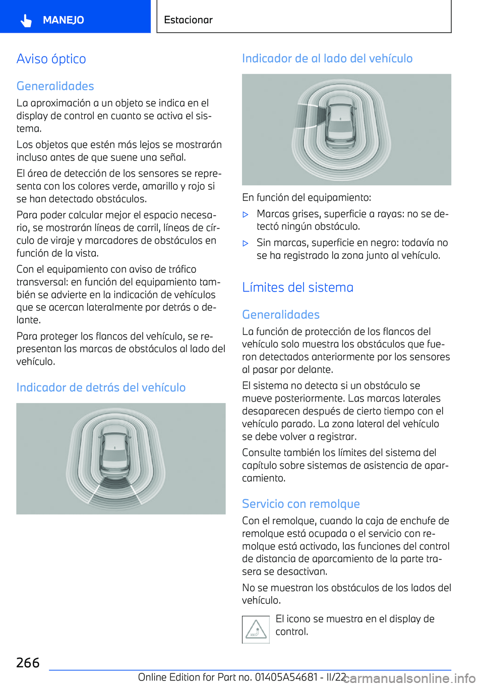 BMW I4 2022  Manuales de Empleo (in Spanish) Aviso 