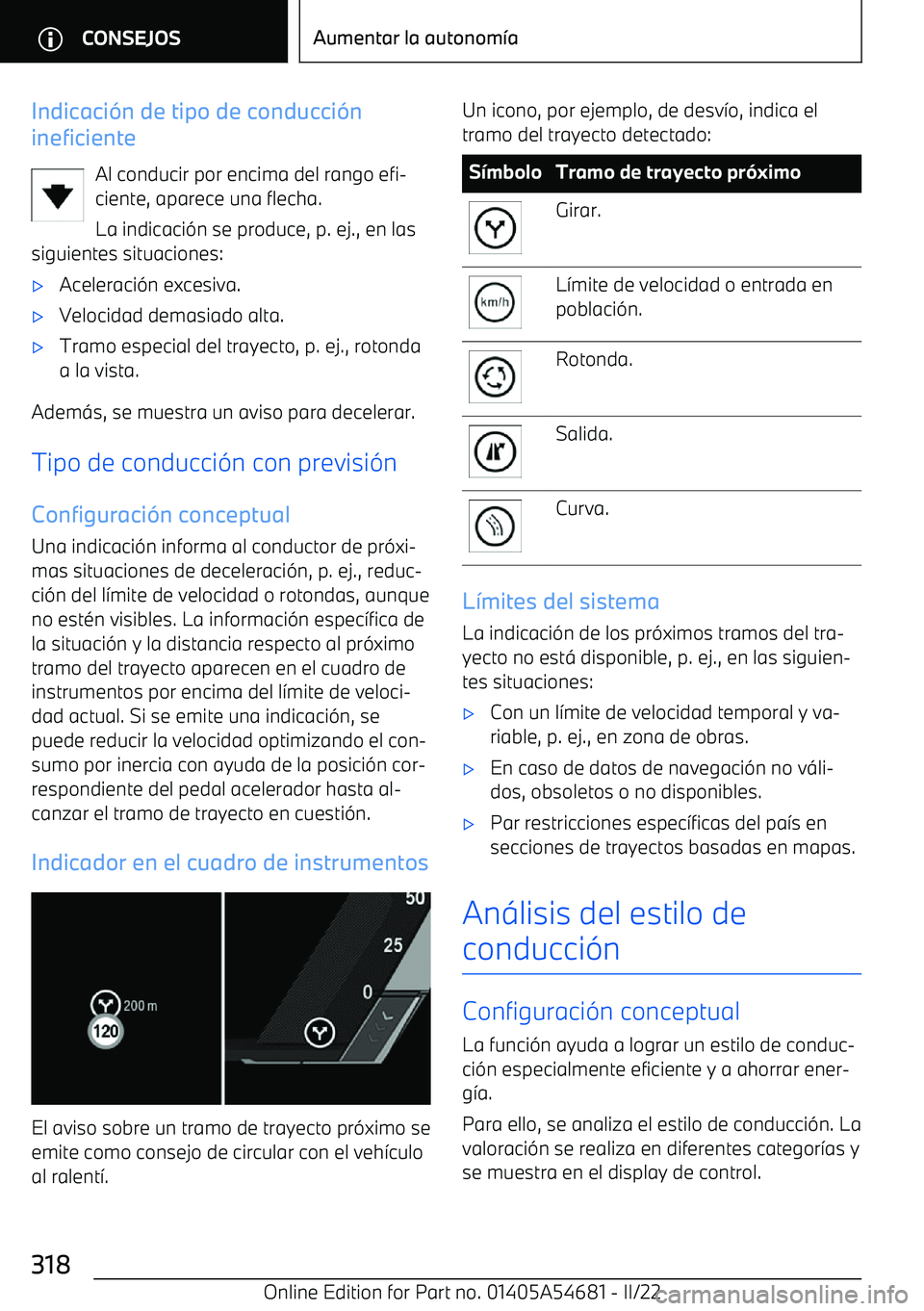BMW I4 2022  Manuales de Empleo (in Spanish) Indicaci