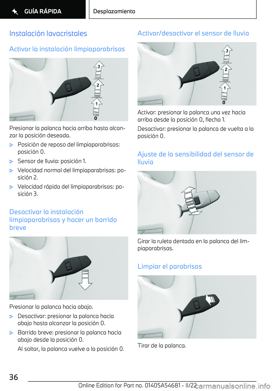 BMW I4 2022  Manuales de Empleo (in Spanish) Instalaci