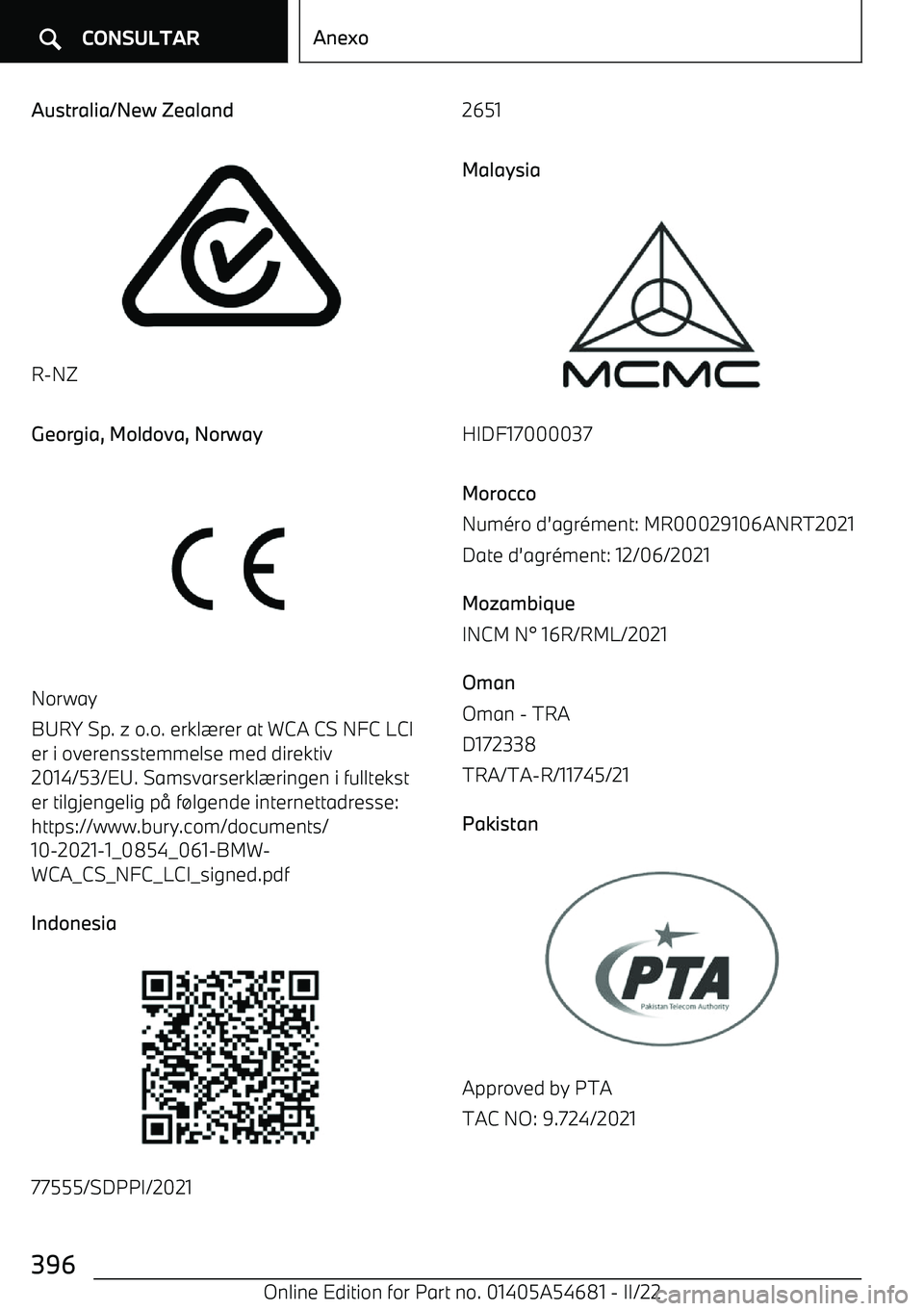 BMW I4 2022  Manuales de Empleo (in Spanish) Australia/New Zealand
R