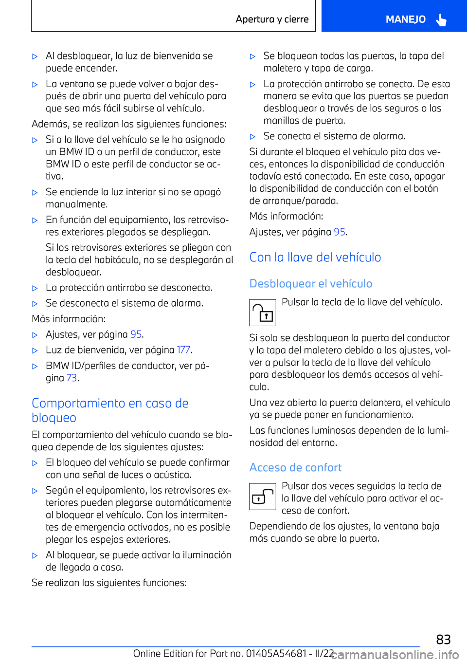 BMW I4 2022  Manuales de Empleo (in Spanish) 