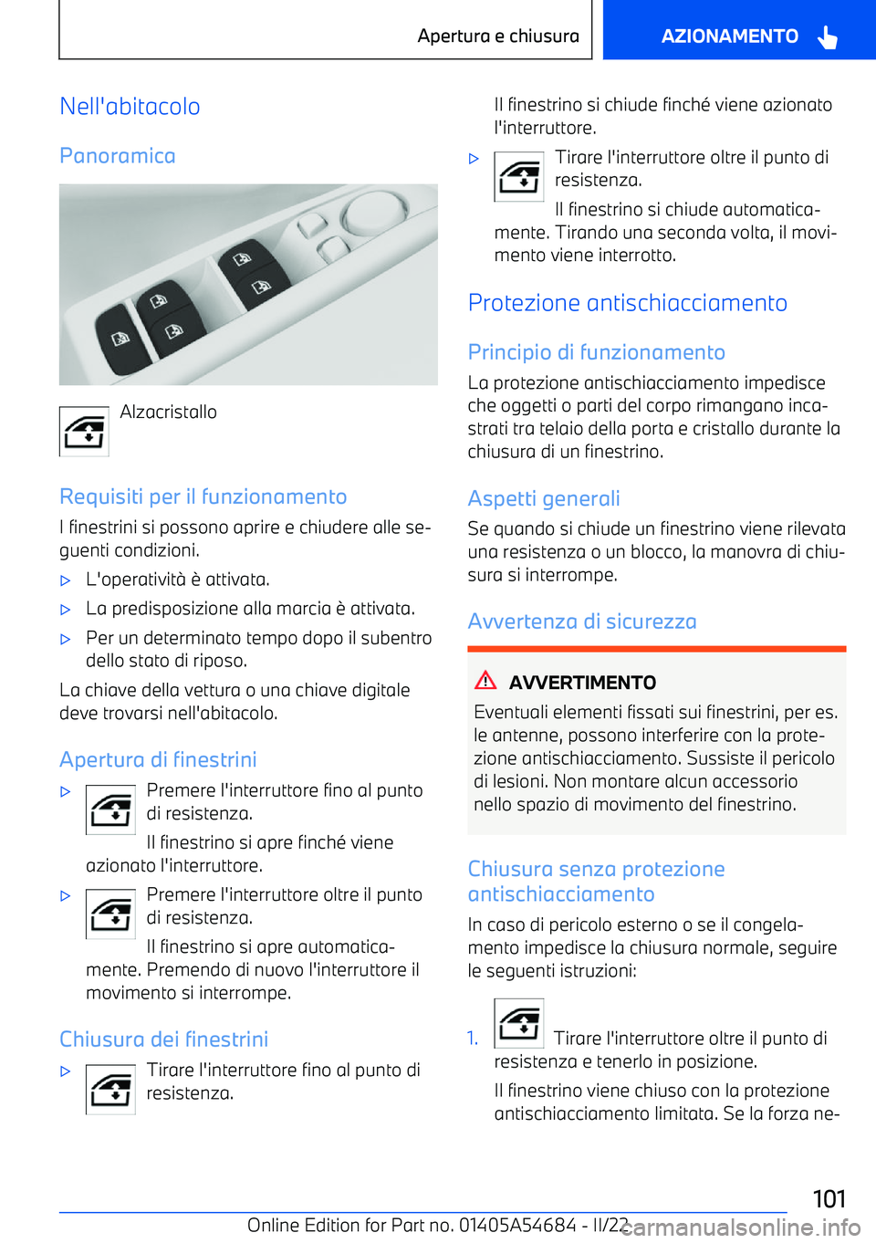 BMW I4 2022  Libretti Di Uso E manutenzione (in Italian) Nell