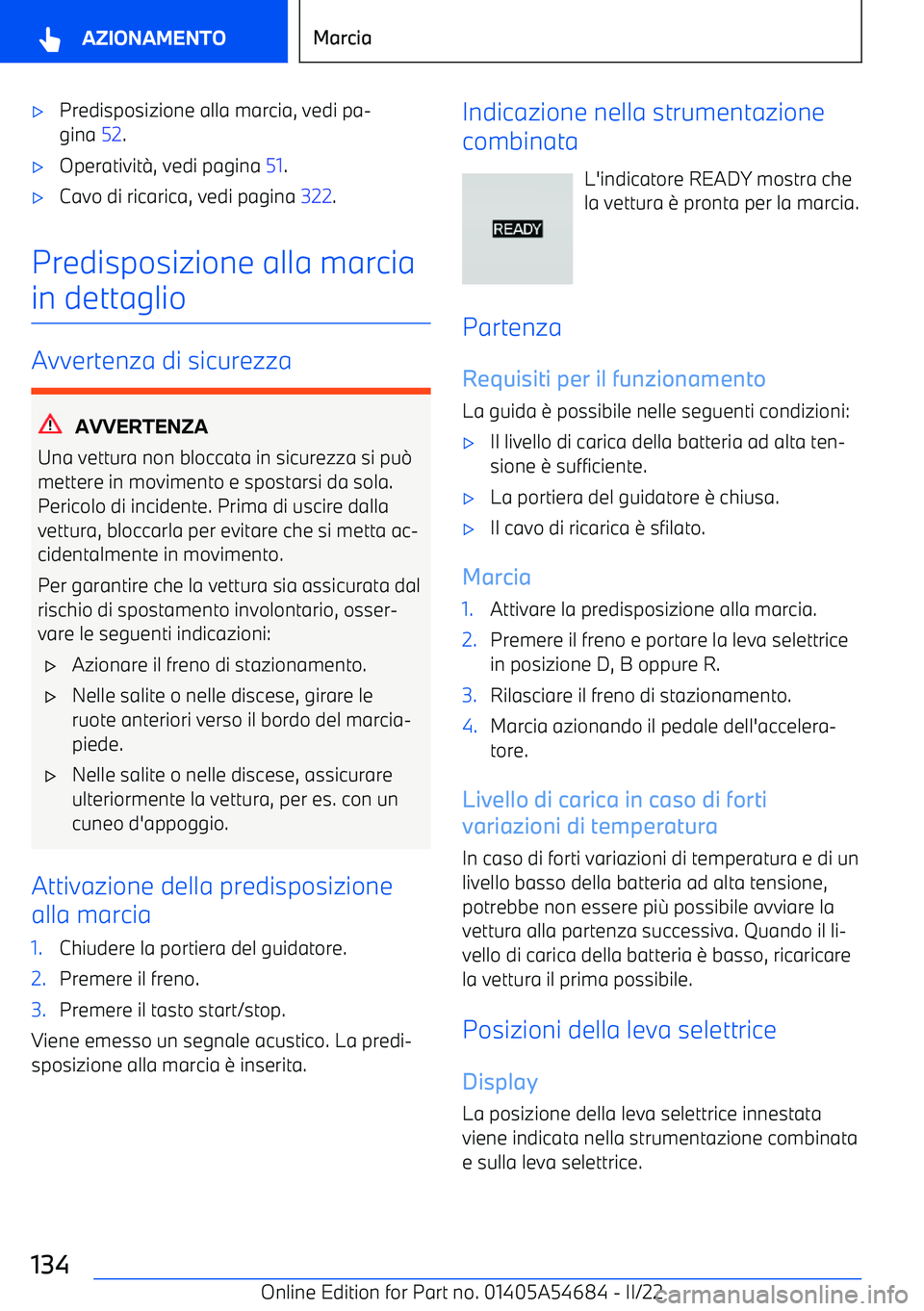 BMW I4 2022  Libretti Di Uso E manutenzione (in Italian) 