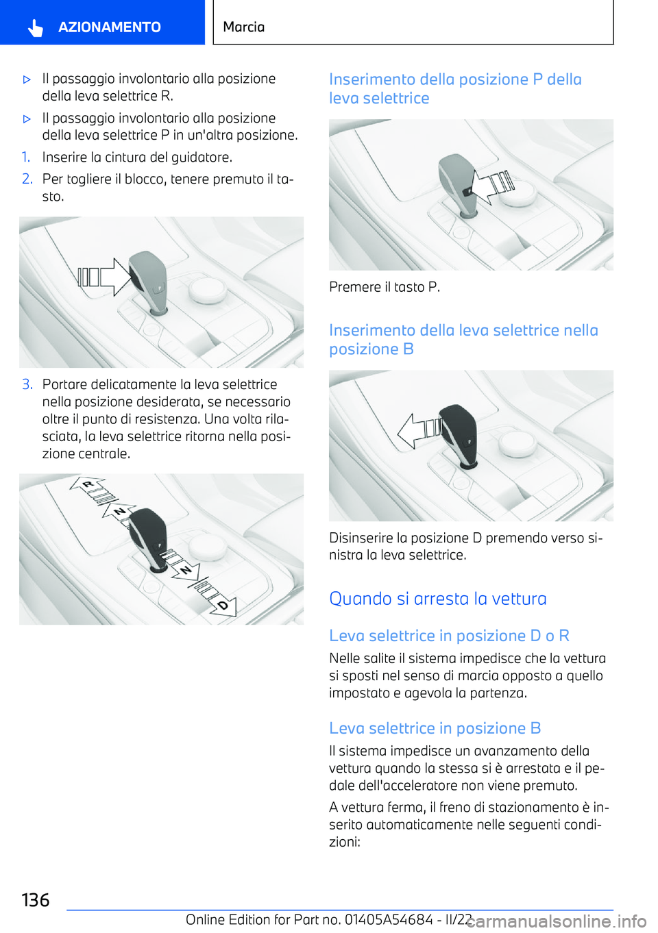 BMW I4 2022  Libretti Di Uso E manutenzione (in Italian) 