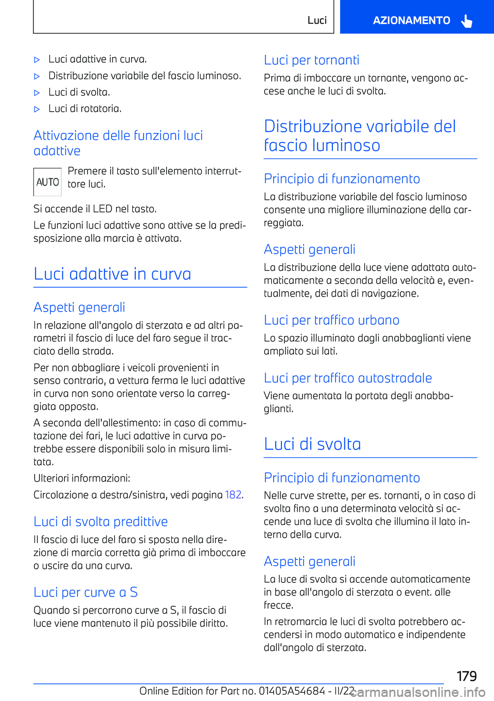 BMW I4 2022  Libretti Di Uso E manutenzione (in Italian) 