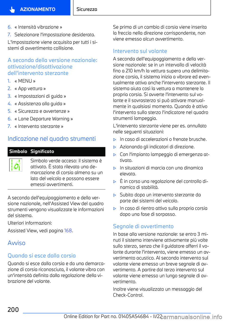 BMW I4 2022  Libretti Di Uso E manutenzione (in Italian) 6.