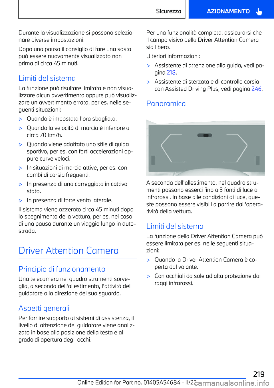 BMW I4 2022  Libretti Di Uso E manutenzione (in Italian) Durante la visualizzazione si possono selezio