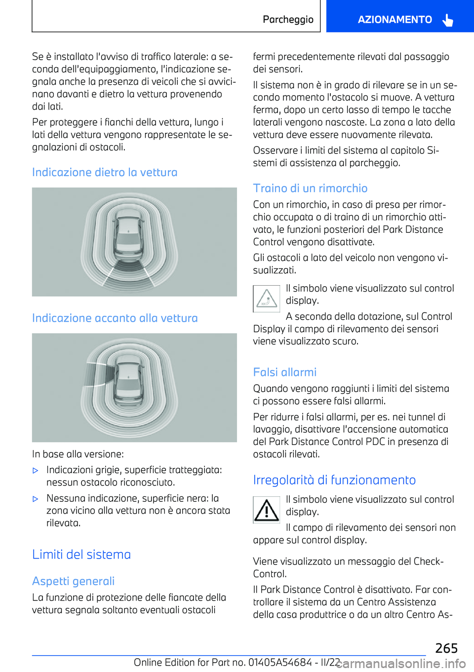BMW I4 2022  Libretti Di Uso E manutenzione (in Italian) Se 