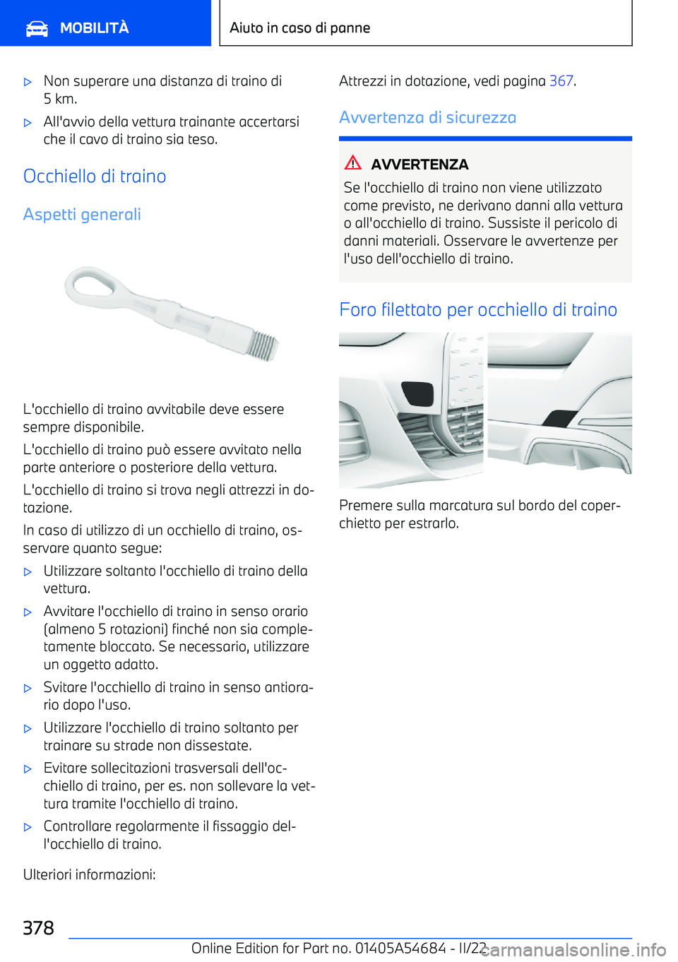BMW I4 2022  Libretti Di Uso E manutenzione (in Italian) 