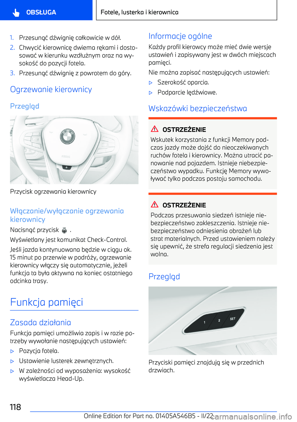 BMW I4 2022  Instrukcja obsługi (in Polish) 1.Przesun