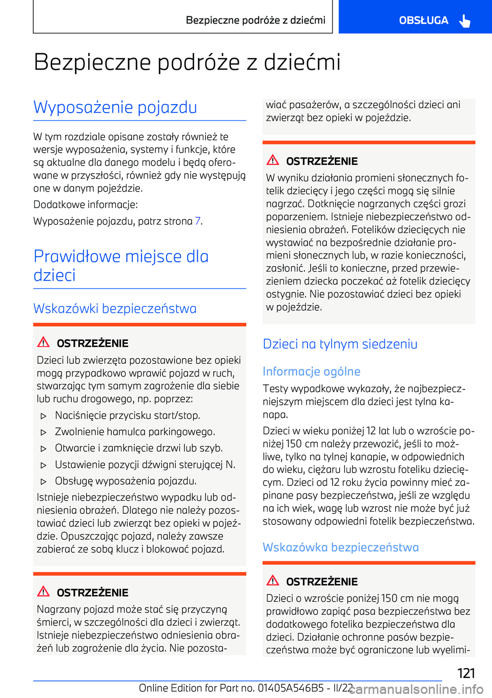 BMW I4 2022  Instrukcja obsługi (in Polish) Bezpieczne podr