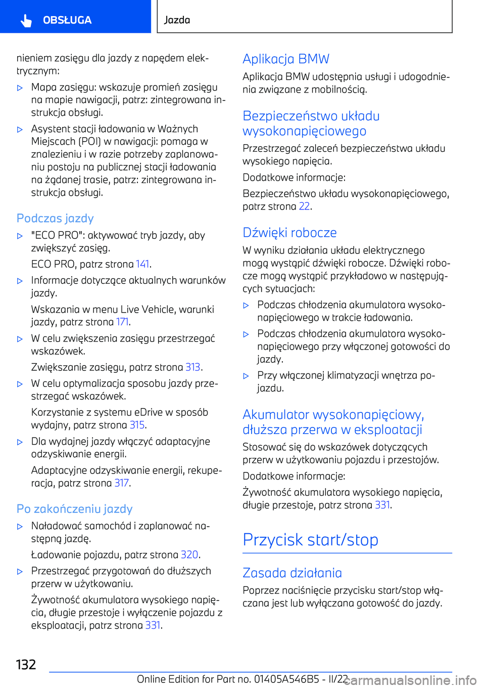 BMW I4 2022  Instrukcja obsługi (in Polish) nieniem zasi