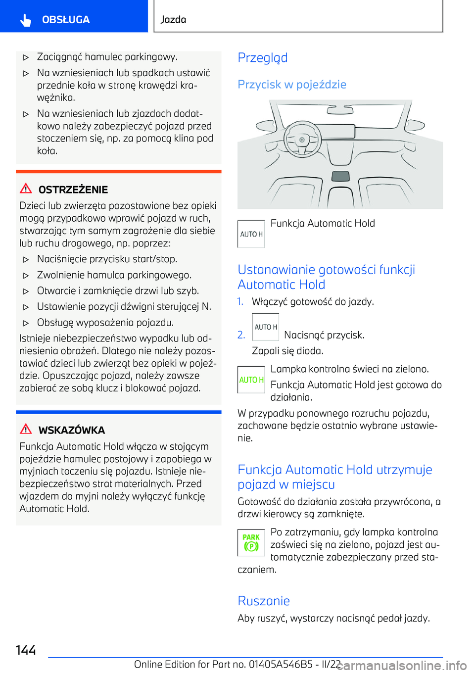 BMW I4 2022  Instrukcja obsługi (in Polish) 