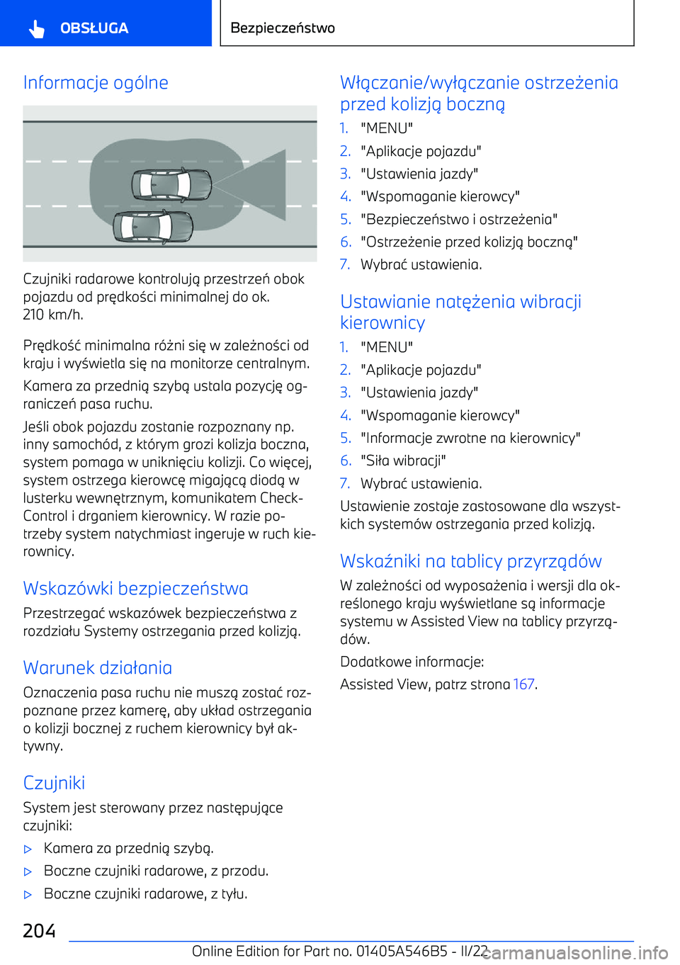 BMW I4 2022  Instrukcja obsługi (in Polish) Informacje og