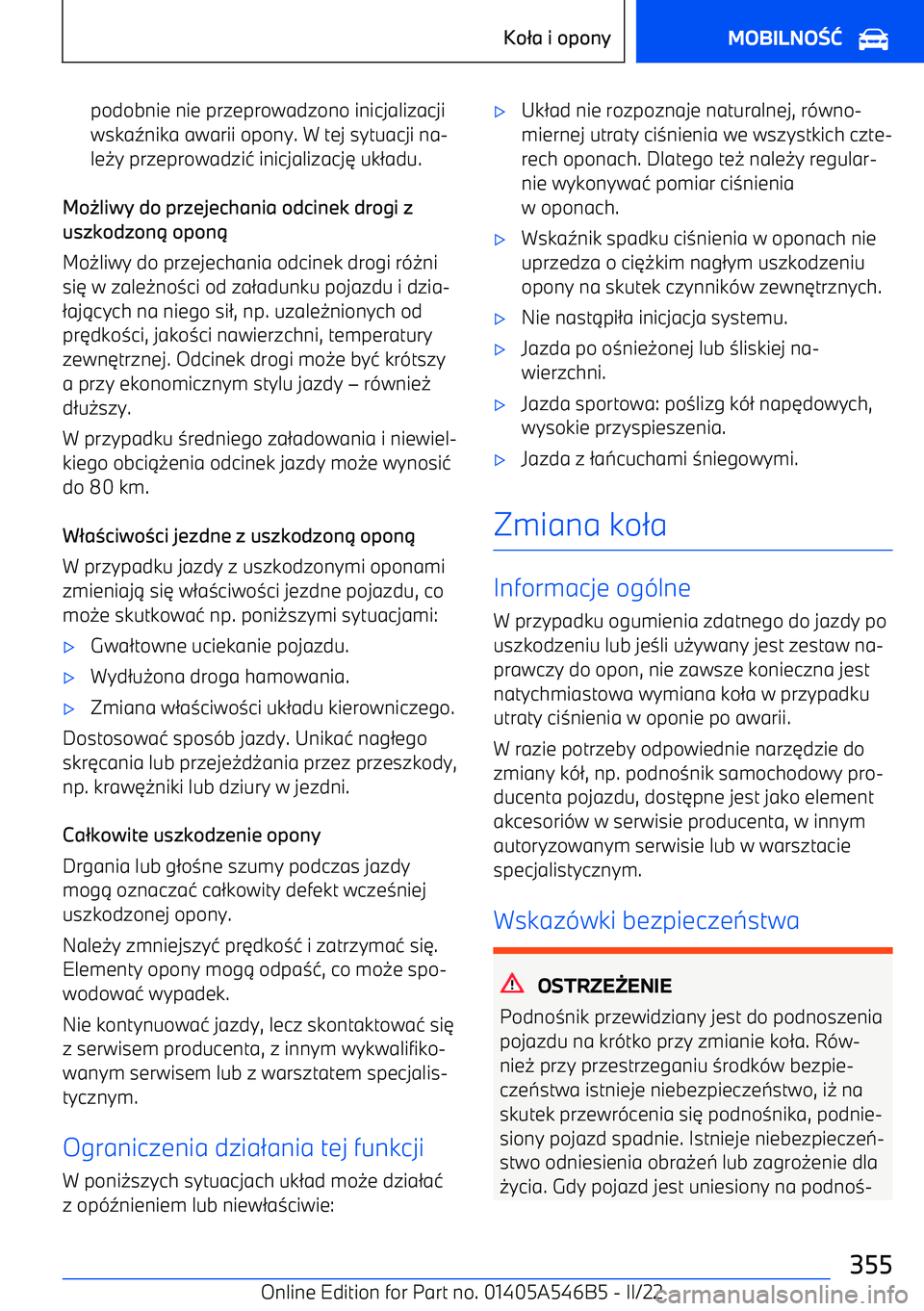 BMW I4 2022  Instrukcja obsługi (in Polish) podobnie nie przeprowadzono inicjalizacjiwska