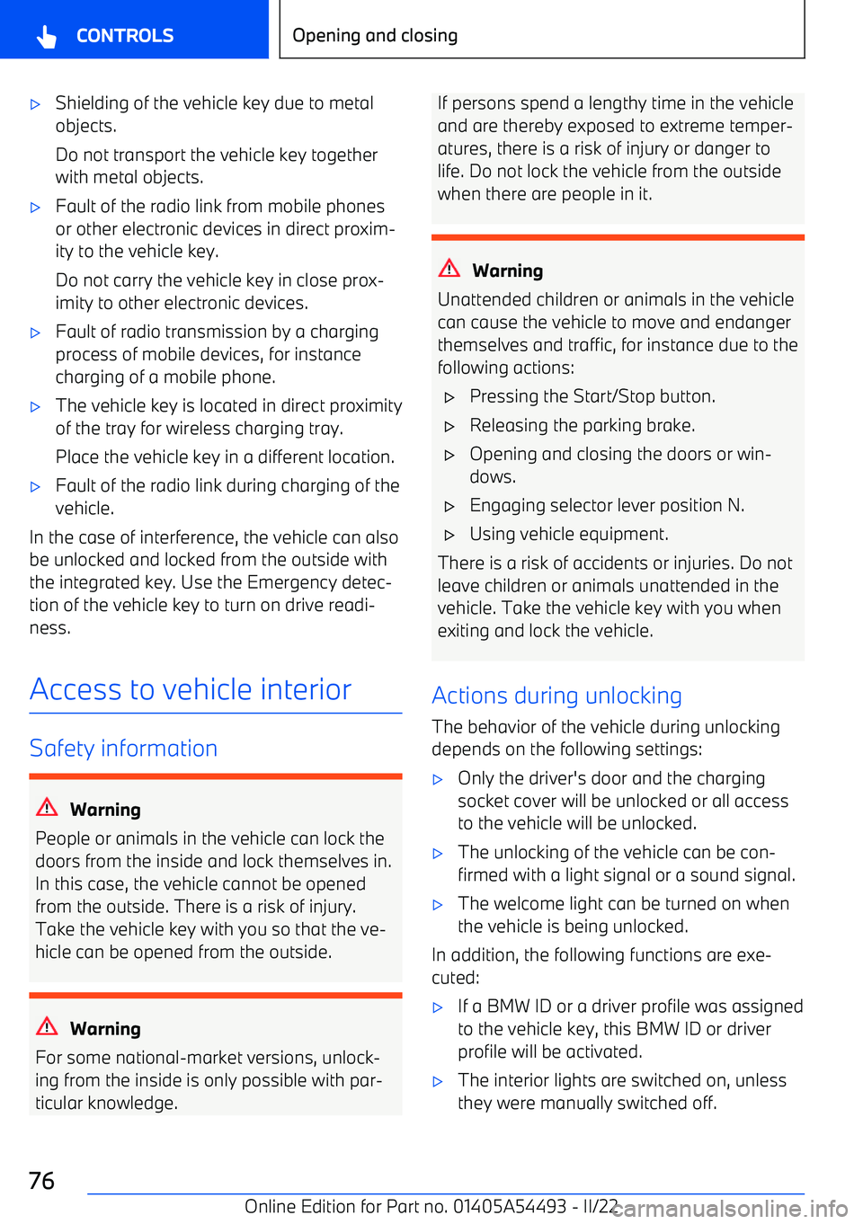 BMW IX 2022  Owners Manual 