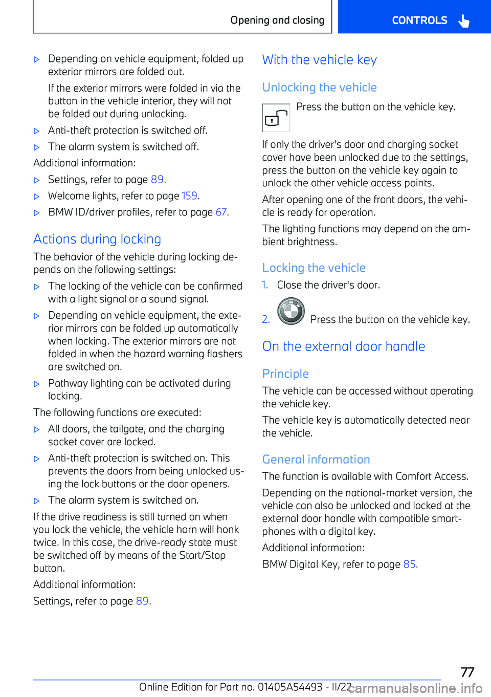 BMW IX 2022  Owners Manual 