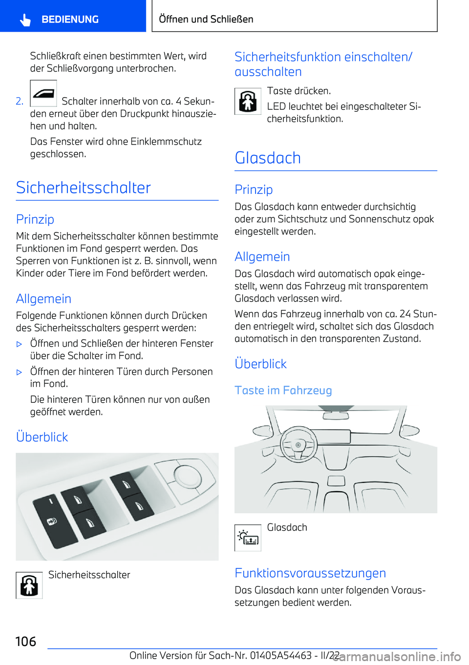 BMW IX 2022  Betriebsanleitungen (in German) Schlie