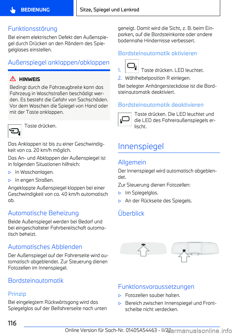BMW IX 2022  Betriebsanleitungen (in German) Funktionsst