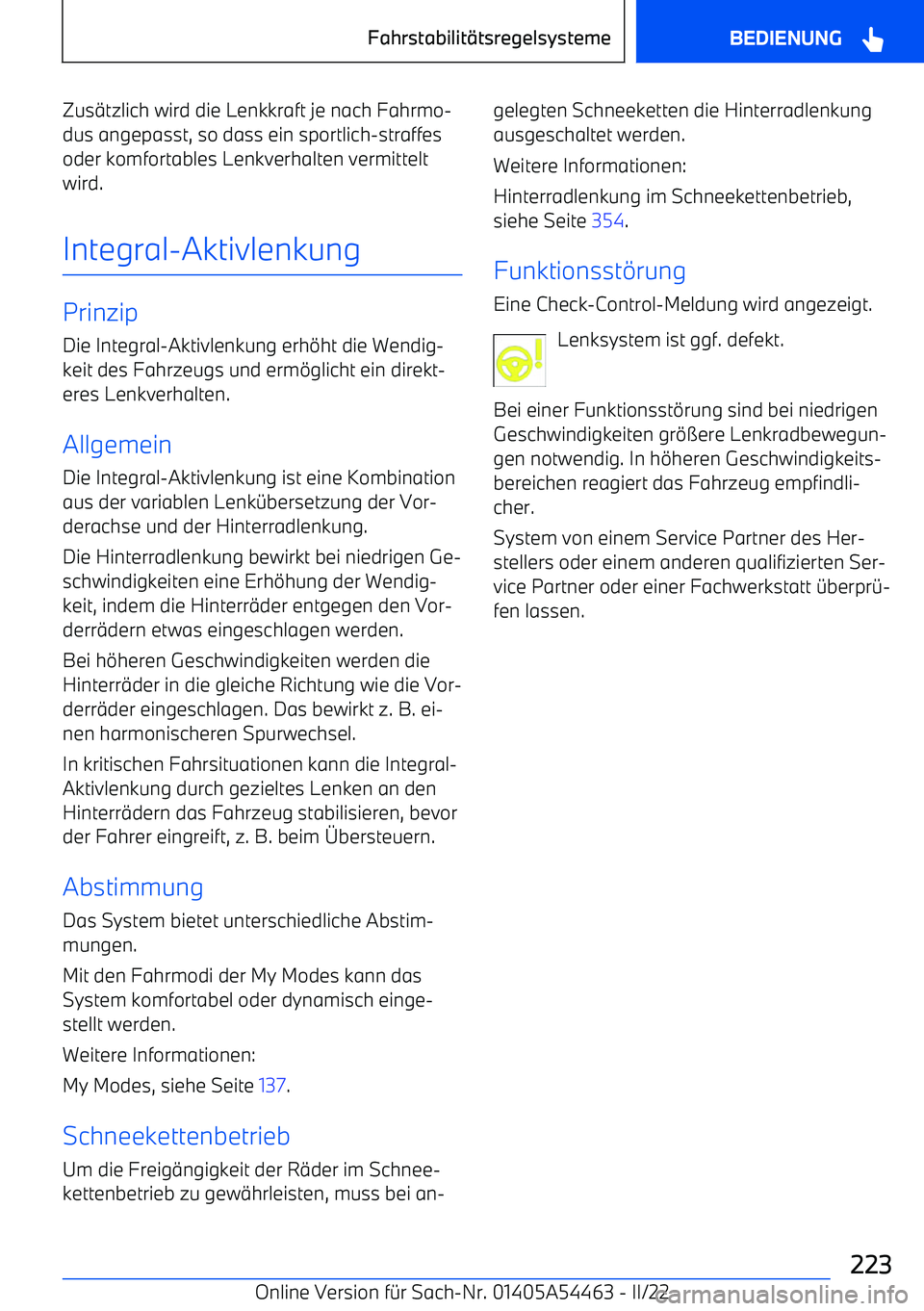 BMW IX 2022  Betriebsanleitungen (in German) Zus