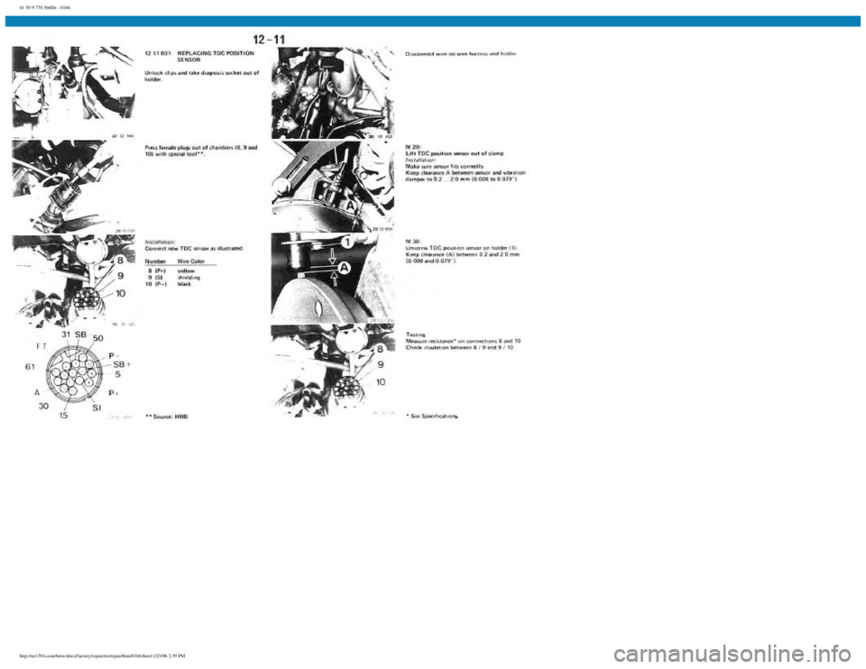 BMW E30 1982  Repair Manual 
01 50 9 770 560De - 0166
 
http://ee1394.com/bmw/docs/factory/repair/en/repair/htm/0166.htm11/23/06 2:39 PM 
