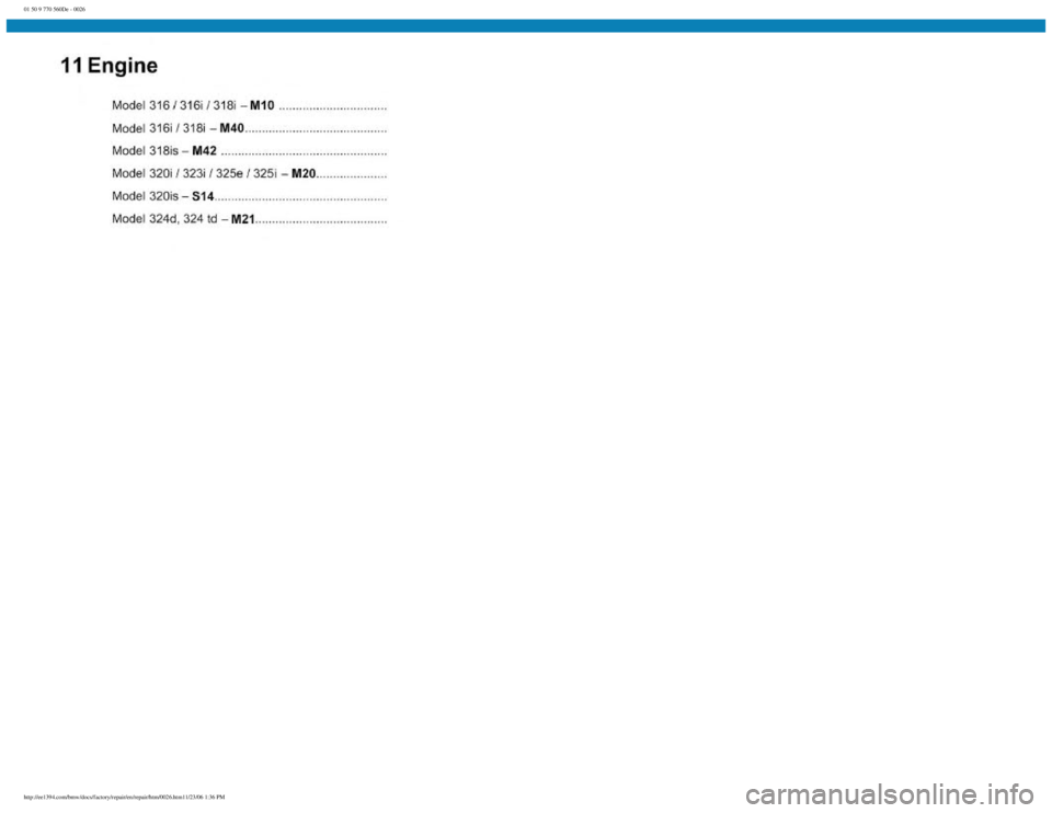 BMW E30 1982  Repair Manual 
01 50 9 770 560De - 0026
 
http://ee1394.com/bmw/docs/factory/repair/en/repair/htm/0026.htm11/23/06 1:36 PM 