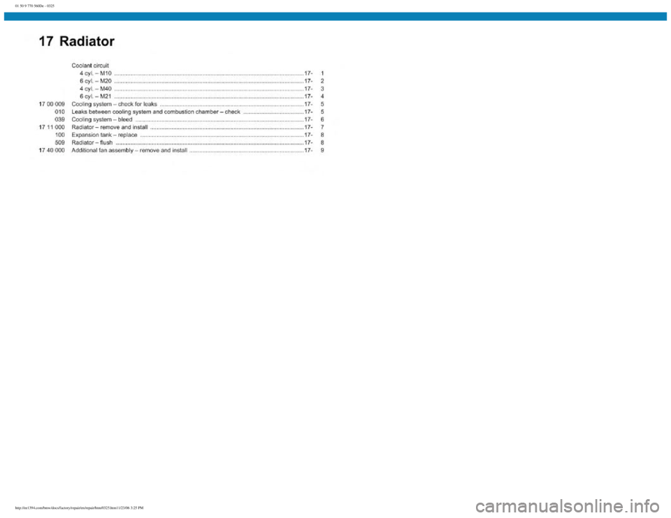 BMW E30 1982  Repair Manual 
01 50 9 770 560De - 0325
 
http://ee1394.com/bmw/docs/factory/repair/en/repair/htm/0325.htm11/23/06 3:25 PM 
