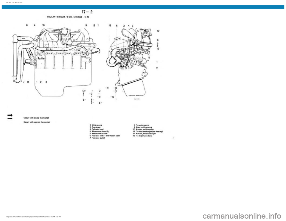 BMW E30 1982  Repair Manual 
01 50 9 770 560De - 0327
 
http://ee1394.com/bmw/docs/factory/repair/en/repair/htm/0327.htm11/23/06 3:25 PM 