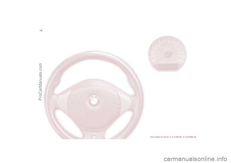 BMW M ROADSTER COUPE 2001  Owners Manual  
14n
ProCarManuals.com 