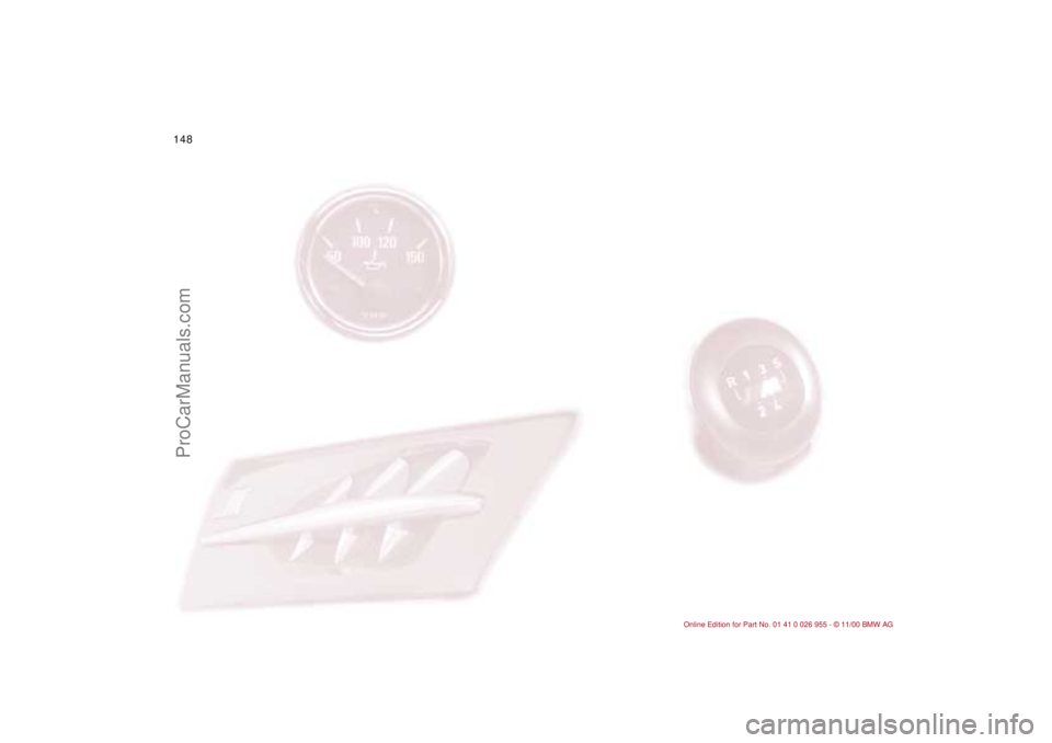 BMW M ROADSTER COUPE 2001  Owners Manual 148n
ProCarManuals.com 