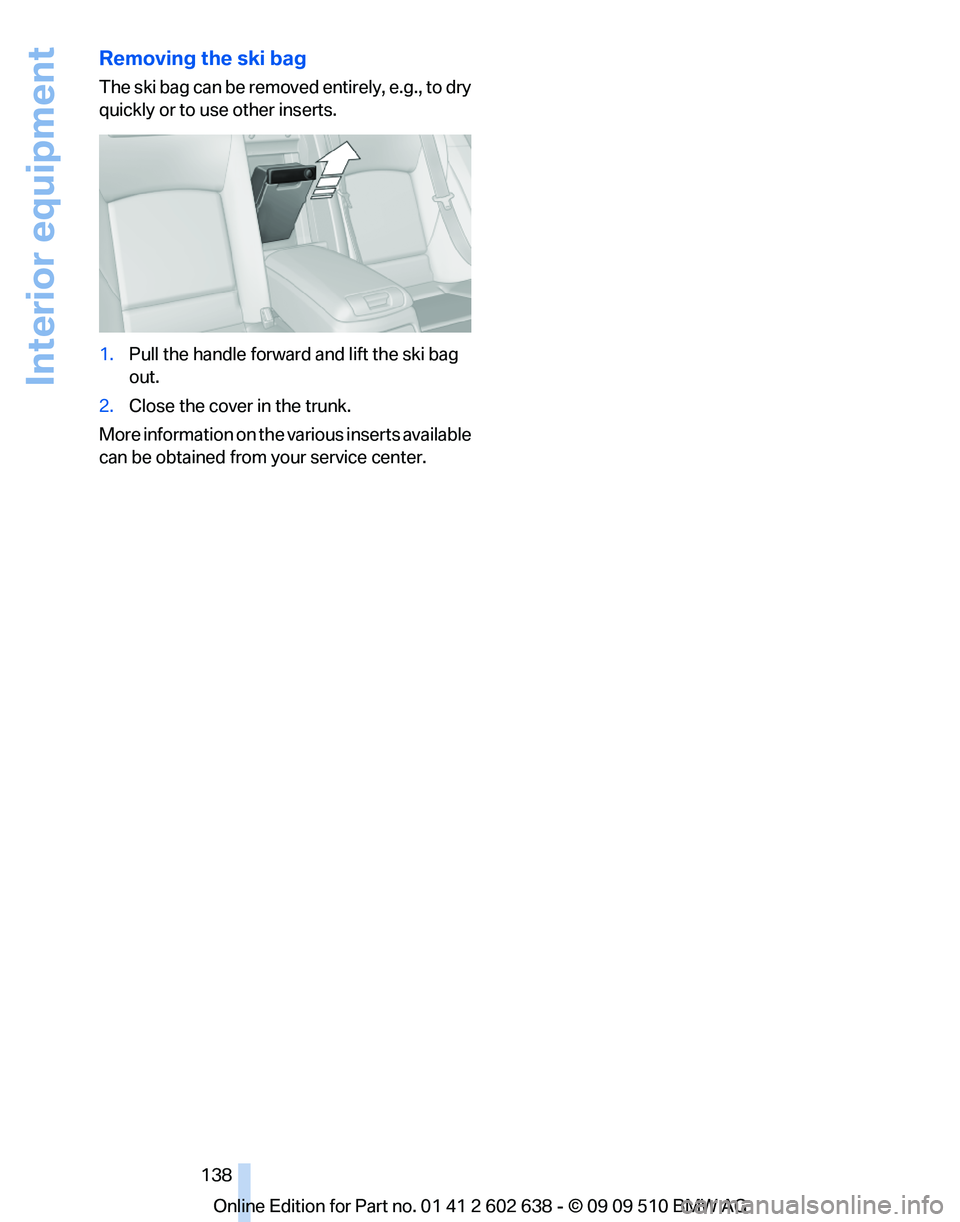 BMW 7 SERIES 2010  Owners Manual 