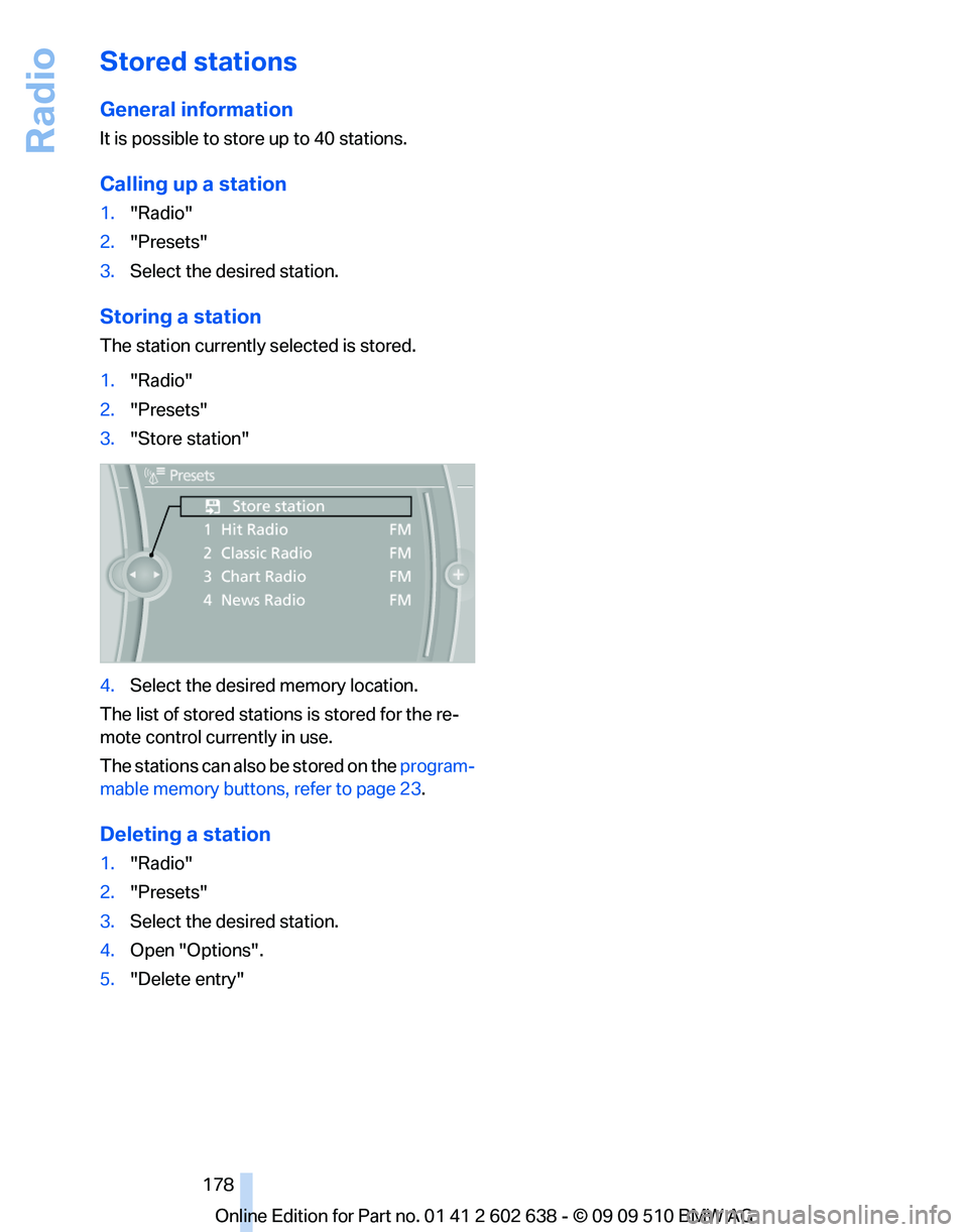 BMW 7 SERIES 2010  Owners Manual 