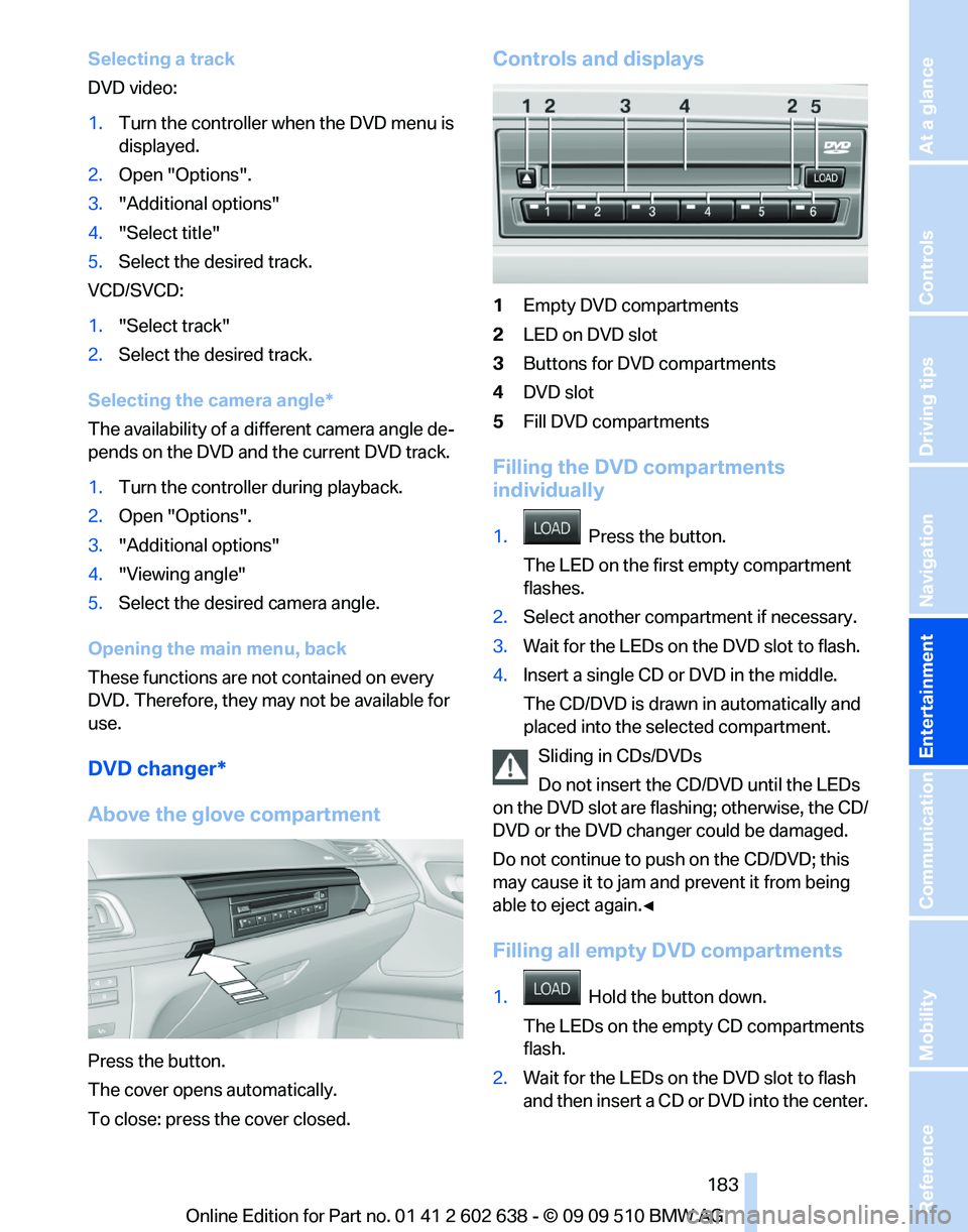 BMW 7 SERIES 2010  Owners Manual 