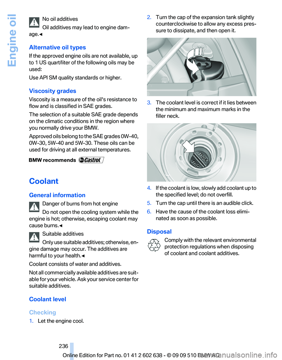 BMW 7 SERIES 2010  Owners Manual 